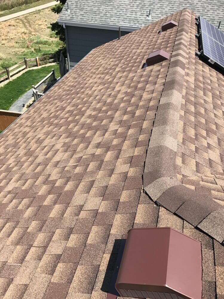 GAF highlands ranch colorado asphalt roof replacement by roofing pros