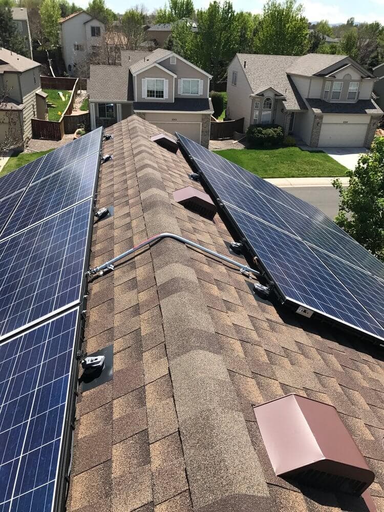 highlands ranch colorado GAF solar asphalt roof replacement by roofing pros